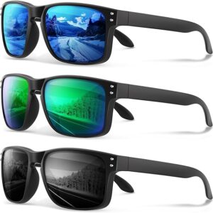 Polarized Sunglasses for Men Women - Classic Sport Sun Glasses for Driving Running Cycling Fishing UV400 Protection